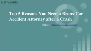 Top 5 Reasons You Need a Bronx Car Accident Attorney after a Crash