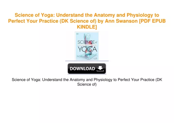 science of yoga understand the anatomy