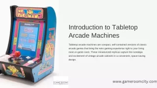 Compact and Fun: Tabletop Arcade Machines from Game Room City