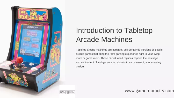 introduction to tabletop arcade machines