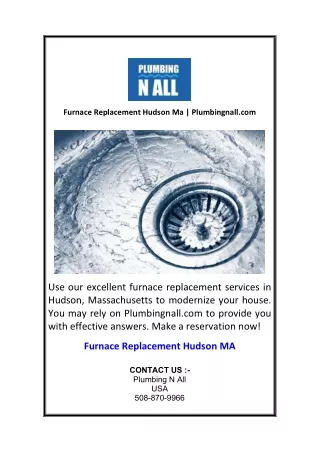 Furnace Replacement Hudson Ma Plumbingnall.com