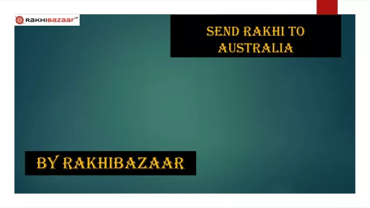 send rakhi to australia