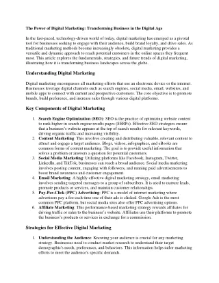 the power of digital marketing transforming