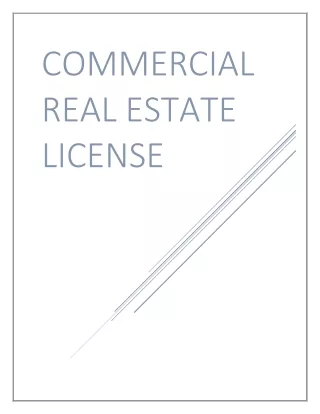 Commercial Real Estate License in SC