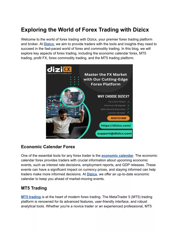 exploring the world of forex trading with dizicx