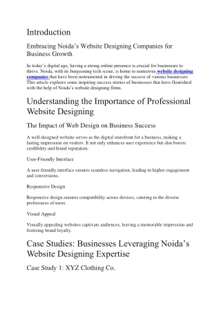 website designing