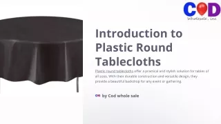 Plastic Round Tablecloths