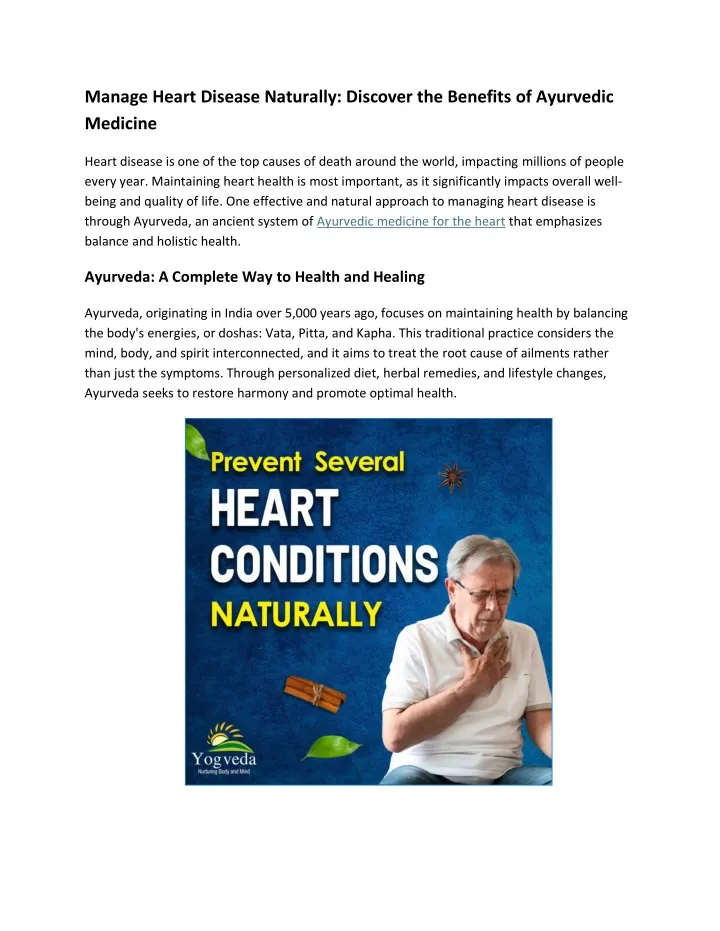 manage heart disease naturally discover