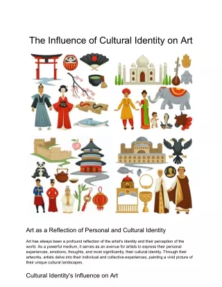 The Influence of Cultural Identity on Art