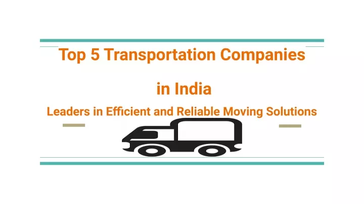 top 5 transportation companies