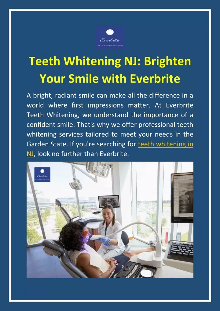 teeth whitening nj brighten your smile with