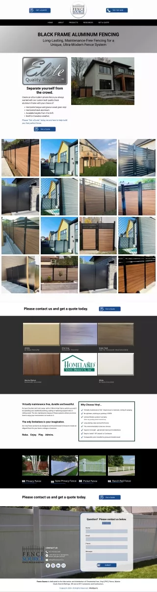 Black Aluminum Fence Framing & Privacy Fence | Barrie, Ontario