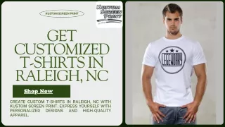 Get Customized T-Shirts in Raleigh, NC
