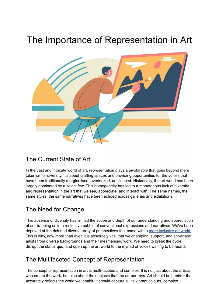 the importance of representation in art