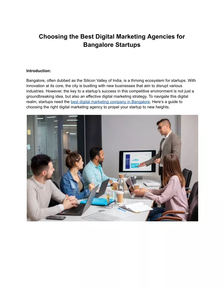 choosing the best digital marketing agencies