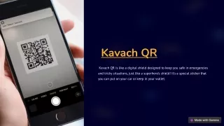 "Kavach QR: Your Personal Emergency Response System for On-Road Security"