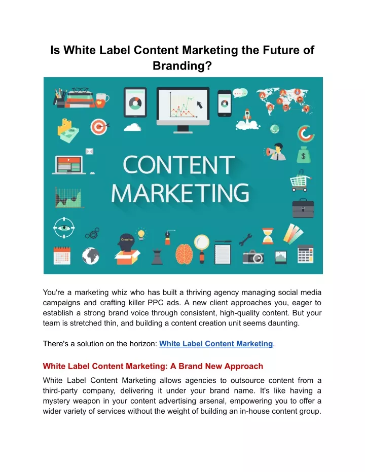 is white label content marketing the future