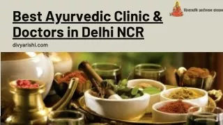 Best Ayurvedic Clinic & Doctors in Delhi NCR