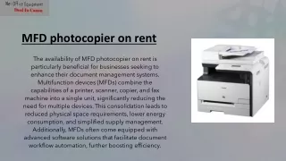 The Impact of Photocopier Rental Services in Noida on Business Efficiency