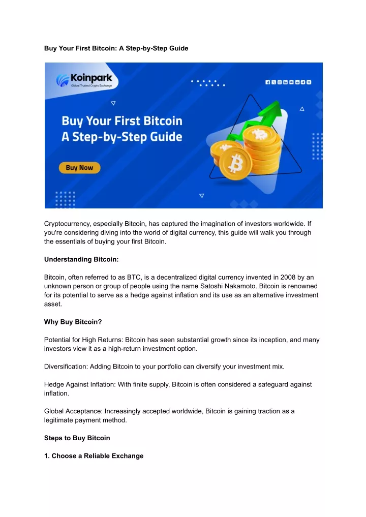 buy your first bitcoin a step by step guide