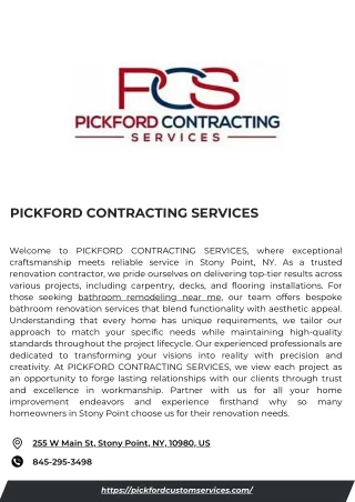 PICKFORD CONTRACTING SERVICES