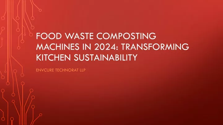 food waste composting machines in 2024 transforming kitchen sustainability