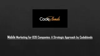 mobile marketing for b2b companies a strategic