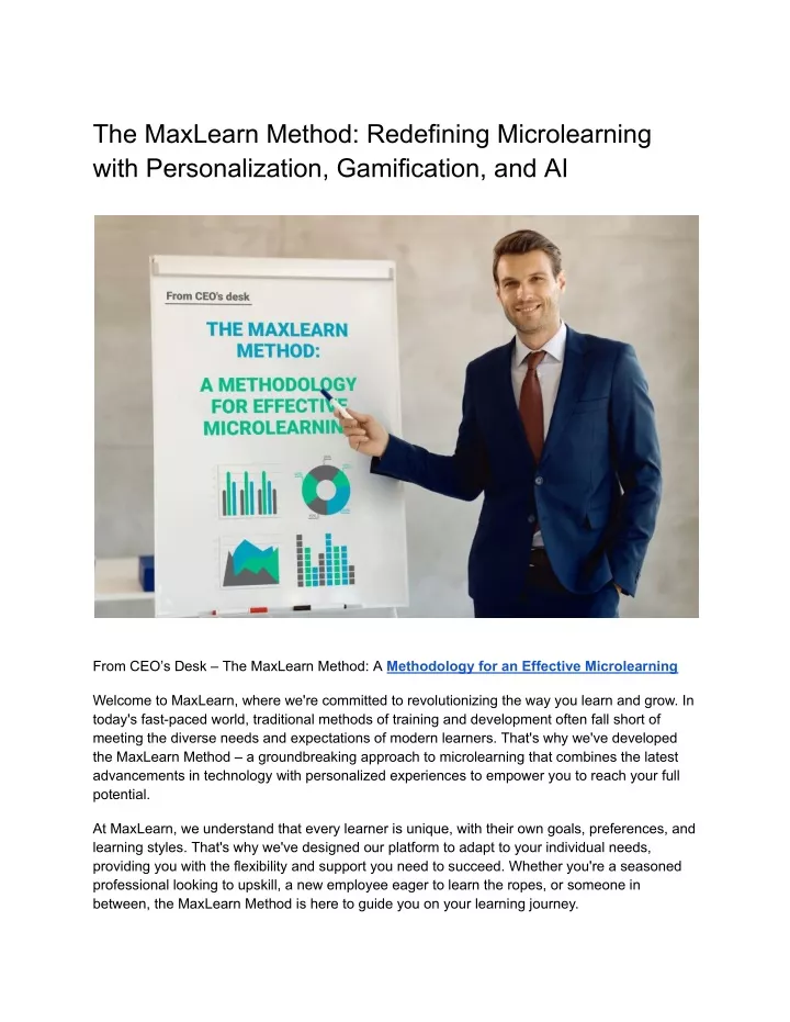 the maxlearn method redefining microlearning with