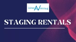 Professional Staging Rentals Solutions | United AV Rentals