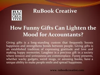 Gift ideas for accountants - RuBook Creative
