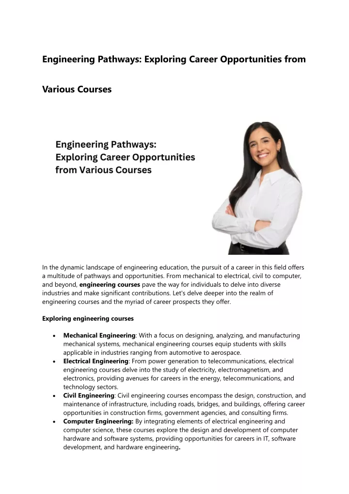 engineering pathways exploring career