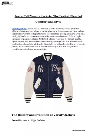 Jorde Calf Varsity Jackets_ The Perfect Blend of Comfort and Style