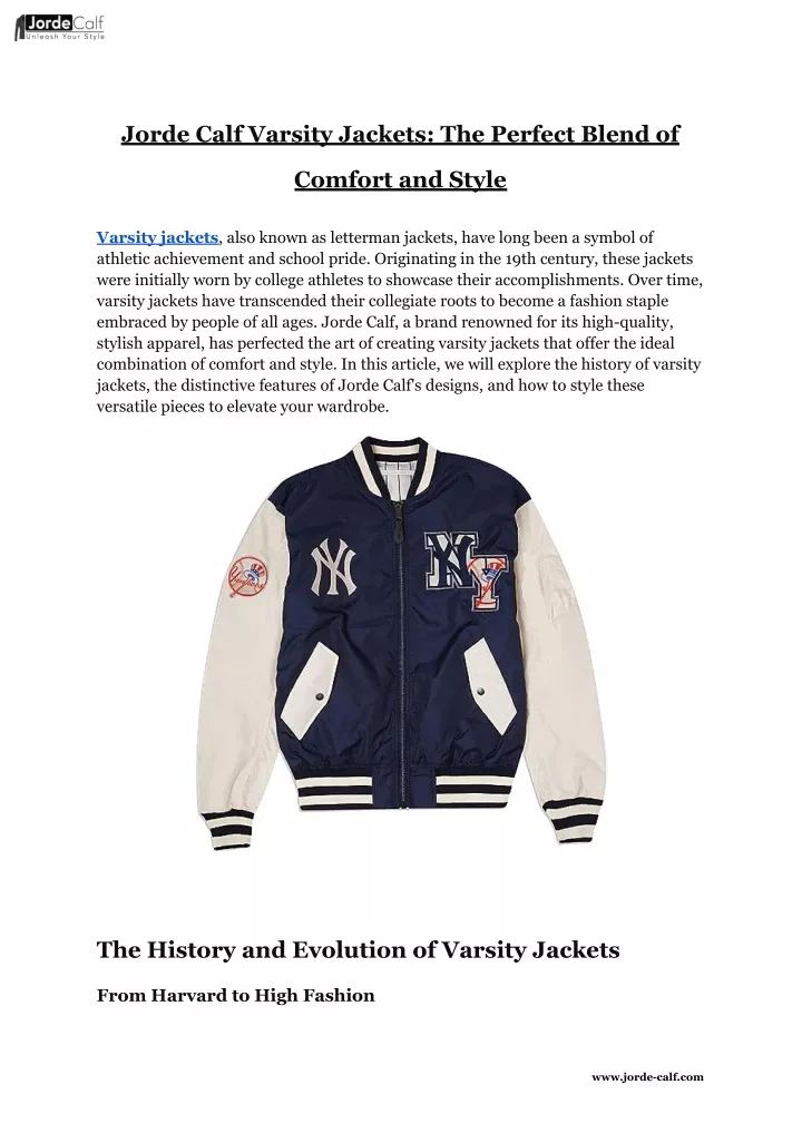 jorde calf varsity jackets the perfect blend of