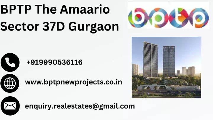 bptp the amaario sector 37d gurgaon