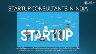 STARTUP CONSULTANTS IN INDIA