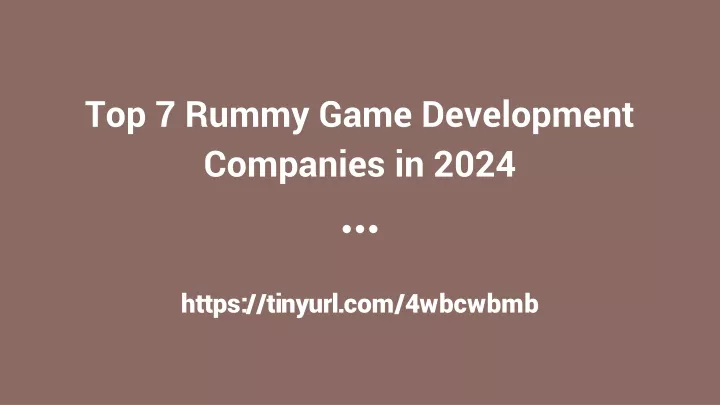 top 7 rummy game development companies in 2024