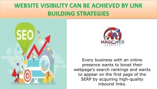 WEBSITE VISIBILITY CAN Every business witBE ACHIEVED BY LINK BUILDING STRATEGIES