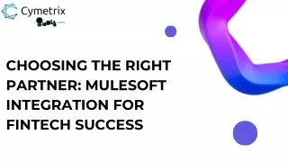 CHOOSING THE RIGHT PARTNER MULESOFT INTEGRATION FOR FINTECH SUCCESS