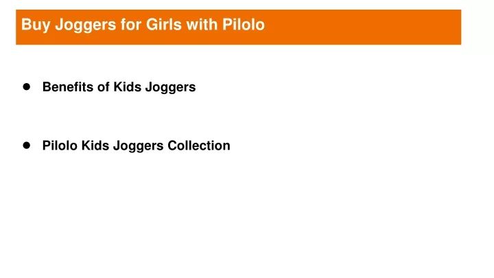 buy joggers for girls with pilolo