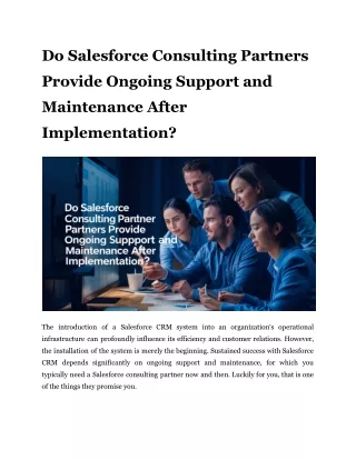 do salesforce consulting partners