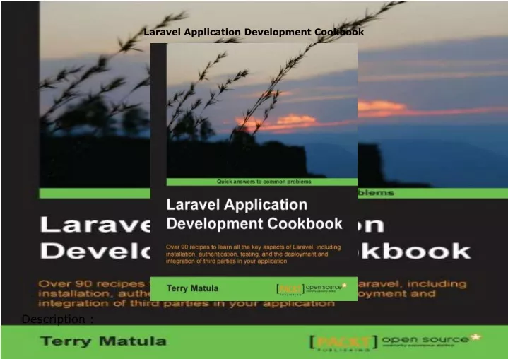 laravel application development cookbook