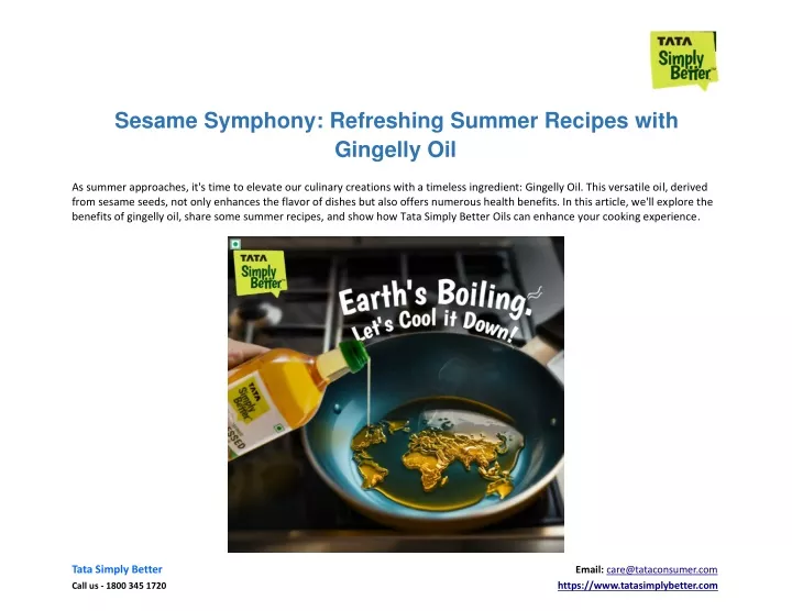 sesame symphony refreshing summer recipes with