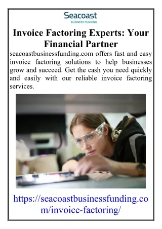 Invoice Factoring Experts Your Financial Partner