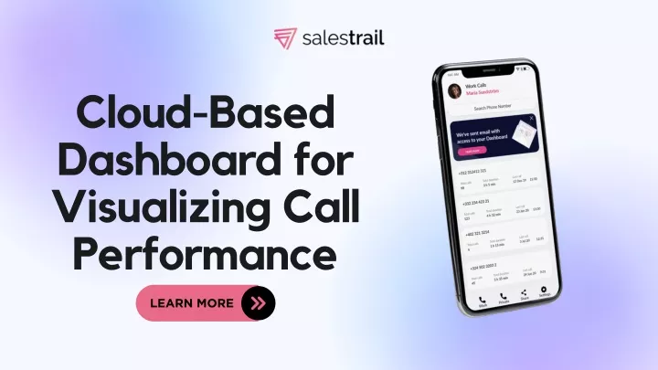 cloud based dashboard for visualizing call