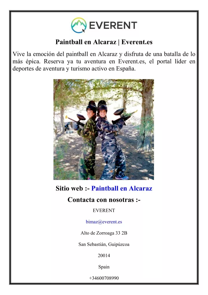 paintball en alcaraz everent es