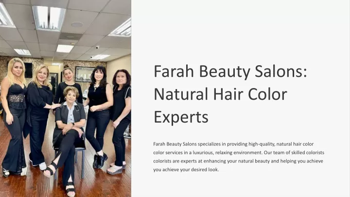 farah beauty salons natural hair color experts