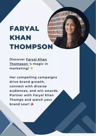 Unlock Your Brand's Potential with Faryal Khan Thompson!