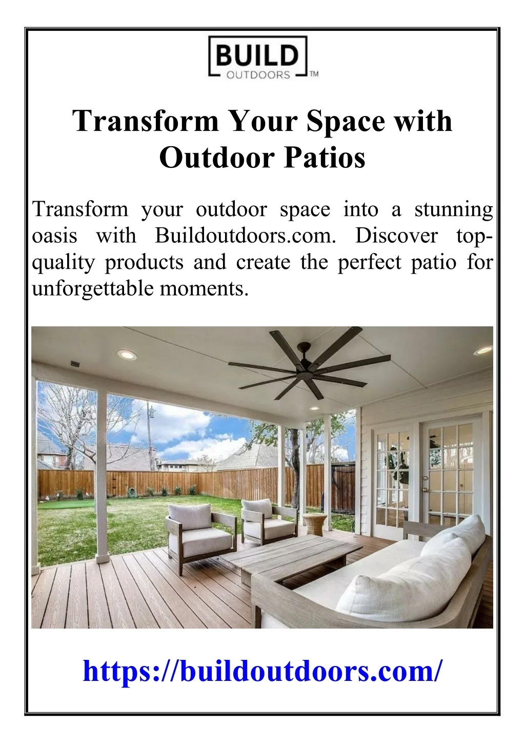 PPT - Transform Your Space with Outdoor Patios PowerPoint Presentation ...