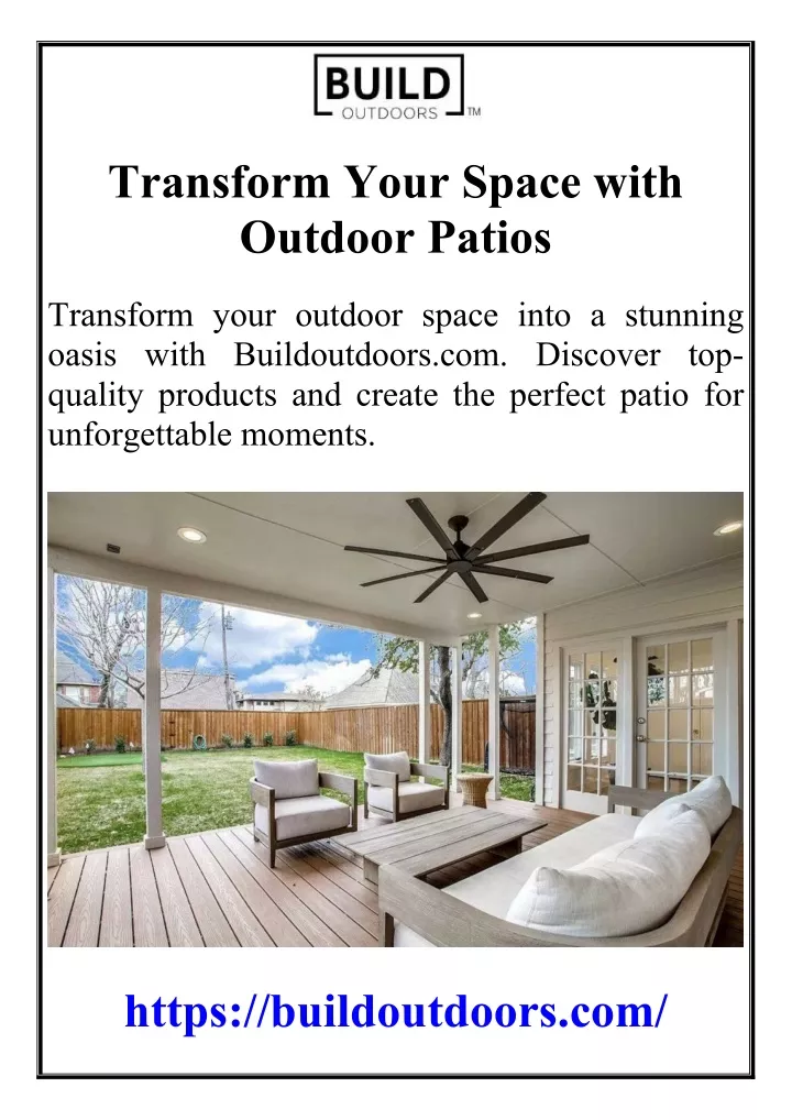 transform your space with outdoor patios