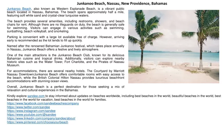 junkanoo beach nassau new providence bahamas